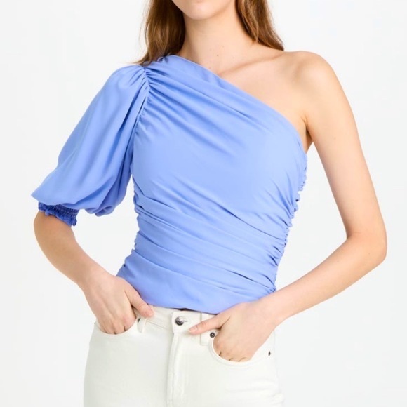 Amanda Uprichard Tops - Amanda Uprichard Revolve One-Shoulder
Beckham Top in English Lavender Size Small